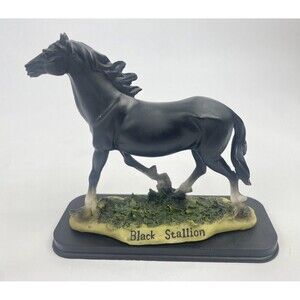 Black Stallion Southwest Reflection Collection Sculptured Resin Horse Figurine